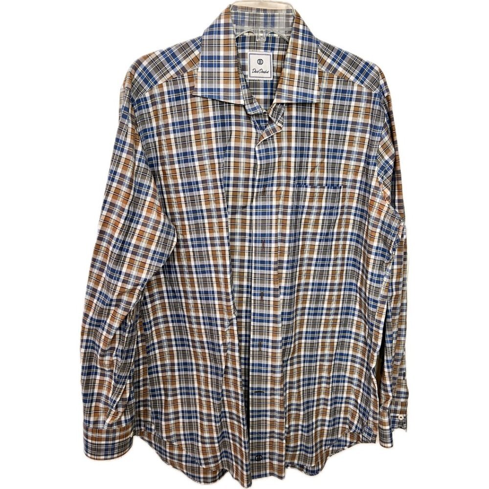David Donahue, Mens, Button down, Shirt, L